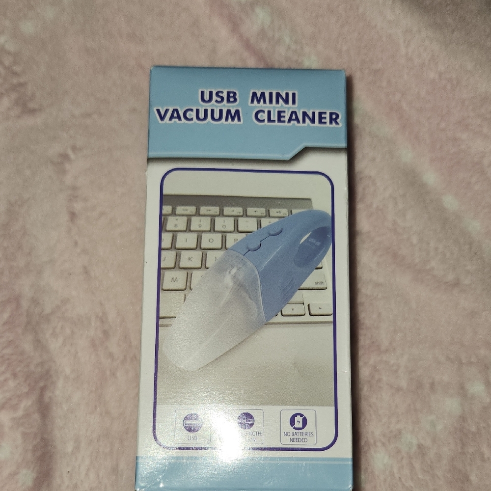 USB NIB Mini Vacuum Cleaner - Blue